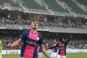Playing for Kitchee in Hong Kong Stadium